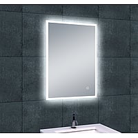 Sub Quatro-LED spiegel met dimbare LED-verlichting en spiegelverwarming 70x50 cm