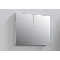 Sub Online spiegelkast met 2 deuren en binnenspiegel 77x60x14 cm, grijs