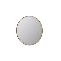 INK SP15 ronde spiegel verzonken in stalen kader ø 100 cm, mat goud