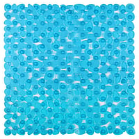 Differnz Lapis inlegmat douche met anti-slip laag 54 x 54 cm, blauw transparant
