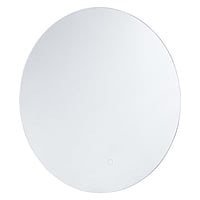 Differnz ronde spiegel met LED verlichting Ø 80 cm, zilver