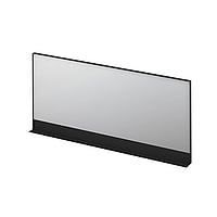 INK SP14 rechthoekige spiegel inclusief planchet 80 x 48 x 10 cm, mat zwart