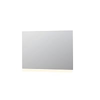 INK SP3 spiegel met aluminium frame met indirecte boven of onder LED-verlichting en sensorschakelaar 80 x 120 x 4 cm