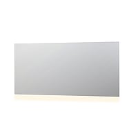 INK SP3 spiegel met aluminium frame met indirecte boven of onder LED-verlichting en sensorschakelaar 80 x 160 x 4 cm