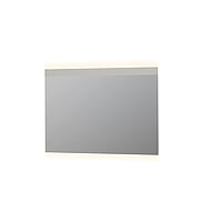 INK SP11 spiegel van rookglas op aluminium frame met indirecte boven- en onder LED-verlichting en sensorschakelaar 80 x 120 x 4 cm