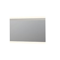 INK SP11 spiegel van rookglas op aluminium frame met indirecte boven- en onder LED-verlichting en sensorschakelaar 80 x 140 x 4 cm
