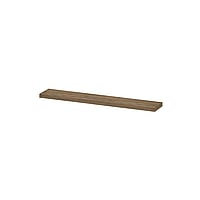 INK wandplank in houtdecor 3,5cm dik vaste maat voor vrije ophanging inclusief blinde bevestiging 80x20x3,5cm, naturel eiken