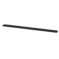 INK wandplank in houtdecor 3,5cm dik variabele maat voor vrije ophanging inclusief blinde bevestiging 180-275x20x3,5cm, houtskool eiken