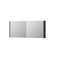 INK SPK1 spiegelkast met 2 dubbel gespiegelde deuren, stopcontact en schakelaar 140 x 14 x 60 cm, mat antraciet
