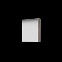 Basic Comfort spiegelkast met spiegels aan binnen- en buitenzijde op houten deur 50 x 60 x 14 cm, scotch oak