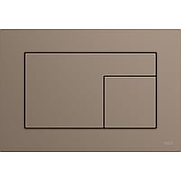 TECE Velvet wc-bedieningsplaat voor duospoeling 22 x 15 x 0,5 cm, Castoro Ottawa / Beige-bruin