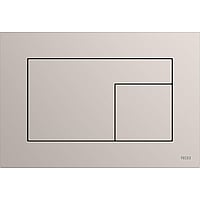 TECE Velvet wc-bedieningsplaat voor duospoeling 22 x 15 x 0,5 cm, Grigio Efeso / Steengrijs