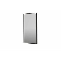 INK SP19 rechthoekige spiegel verzonken in kader met dimbare LED-verlichting, color changing, spiegelverwarming en schakelaar 50 x 4 x 100 cm, geborsteld metal black