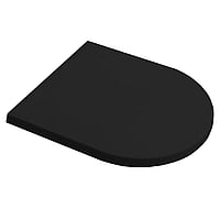 Sub Primo closetzitting m/deksel softclose + qr mat zwart, mat zwart