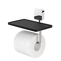 toiletrolhouder met planchet chroom