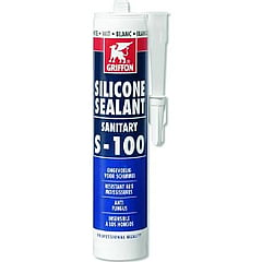Griffon Sealant S-100 siliconenkit 300 ml, wit