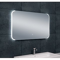 Sub Bracket spiegel met dimbare LED-verlichting met spiegelverwarming 100x60 cm
