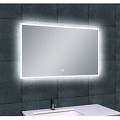 Sub Quatro-LED spiegel met dimbare LED-verlichting en spiegelverwarming 100x60 cm
