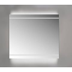 Sub spiegel led-verlichting boven+onder, geintegreerde led-verlichting boven+onder 100x3x70 cm, alu