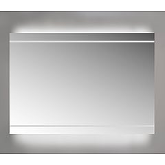 Sub spiegel led-verlichting boven+onder, geintegreerde led-verlichting boven+onder 140x3x70 cm, alu