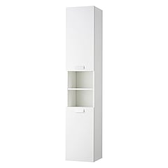 Differnz Fabulous hoge kast met 2 deuren en 2 open vakken 180 x 35 cm, wit