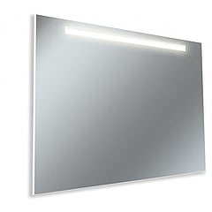 Sub universele LED-spiegel 90x70 cm, met spiegelverlichting en -verwarming, grijs