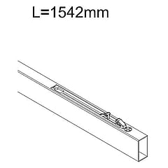 Sub Free roller bovengeleidingsprofiel links m/softclose 154,2cm.
