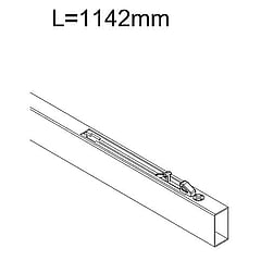 Sub Free roller bovengeleidingsprofiel links m/softclose 114,2cm.