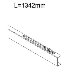 Sub Free roller bovengeleidingsprofiel links m/softclose 134,2cm.