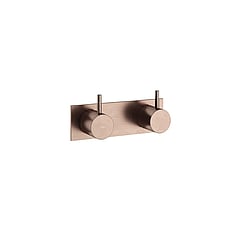 Hotbath Cobber afbouwdeel voor inbouwmengkraan met 2-weg omstel 7 x 18 cm, geborsteld koper pvd