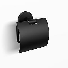 Sub 156 toiletrolhouder met klep 12,5 x 4,7 cm, mat zwart