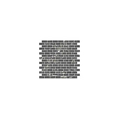 Sub 1737 tegelmat 30x30 cm, brick 1,8x4,2 cm, zwart, dark illusion