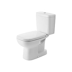 Duravit D-Code staand diepspoel toilet voor duoblockcombinatie afvoer verticaal 38,5 x 35,5 x 65 cm, wit