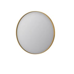 INK SP15 ronde spiegel verzonken in stalen kader ø 60 cm, mat goud