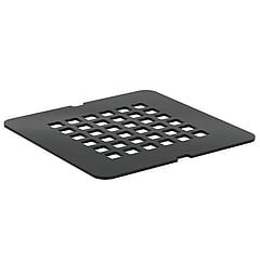 Ideal Standard Ultra Flat Solid afdekrooster vierkant 12,5 cm, zwart