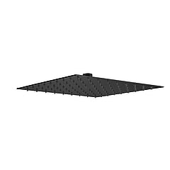 Plieger Napoli hoofddouche vierkant 25cm, mat zwart