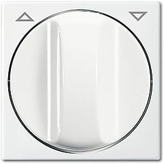 Busch-Jaeger Balance SI centraalplaat + knop voor jaloezieschakelaar wit