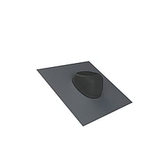 Cox Geelen EconeXt dakdoorvoerpan lood Ø90-125mm 25°-45° zonder glijschaal, verstelbaar zwart