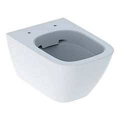 Geberit Smyle Square hangend toilet compact rimfree KeraTect, wit