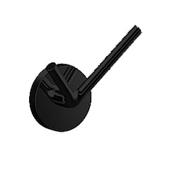 Emco Round handdoekhaak dubbel 4 cm, zwart