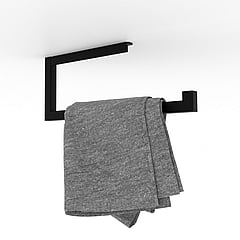 LoooX Wood Roll handdoekhouder 35 cm, mat zwart