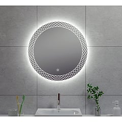 Wiesbaden Deco condensvrije spiegel met LED-verlichting ø 60 cm