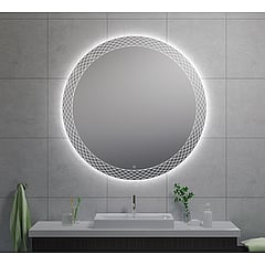 Wiesbaden Deco condensvrije spiegel met LED-verlichting ø 120 cm