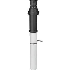 Vaillant verticale dakdoorvoer 80/125mm t.b.v. HR Exclusief, Ecotec Plus, Ecotec Pro zwart