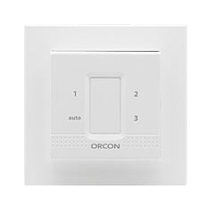 Orcon CO2 inbouw-bedieningssensor 15RF voor ventilatiesysteem 5,5 x 5,5 x 3,5 cm, wit