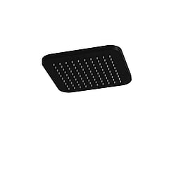 Hotbath Gal hoofddouche vierkant 22 cm, mat zwart