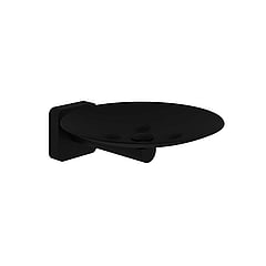 Hotbath Gal zeepschaal wandmodel 4 x 11 x 13,3 cm, mat zwart