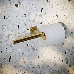 Hotbath Gal toiletrolhouder dubbel 4 x 28,5 x 8,3 cm, geborsteld messing PVD