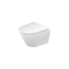 Duravit D-neo hangend diepspoel toilet Rimless® inclusief Durafix 48 x 37 cm, wit