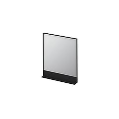 INK SP14 rechthoekige spiegel inclusief planchet 80 x 60 x 10 cm, mat zwart